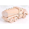 2015 Tanque de combustível de madeira barato barato Car-assemble Toy caminhões de madeira